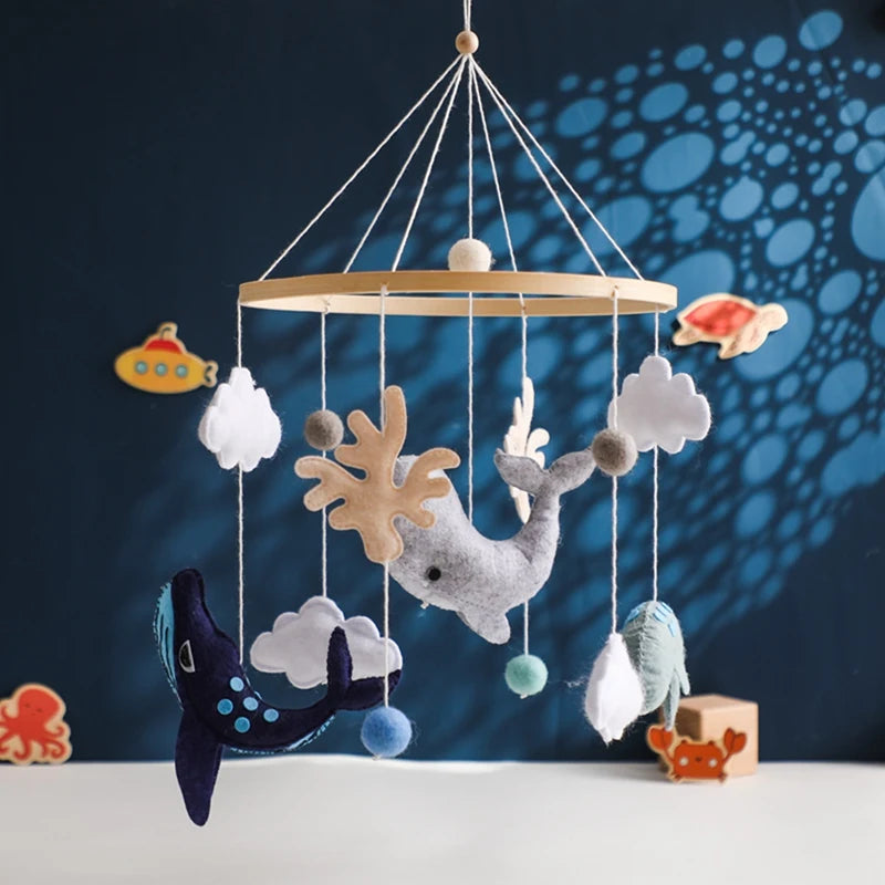 Ocean Dreams Baby Crib Mobile - Handcrafted Eco-Friendly Nursery Decor