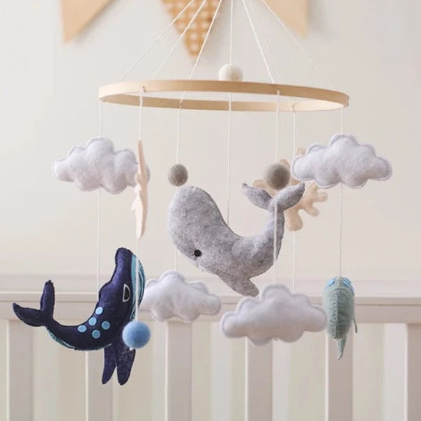 Ocean Dreams Baby Crib Mobile - Handcrafted Eco-Friendly Nursery Decor